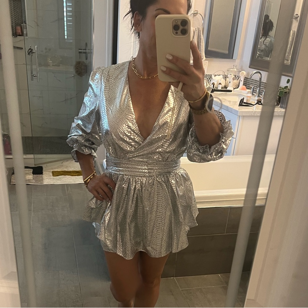 Endless Rose Metallic Romper